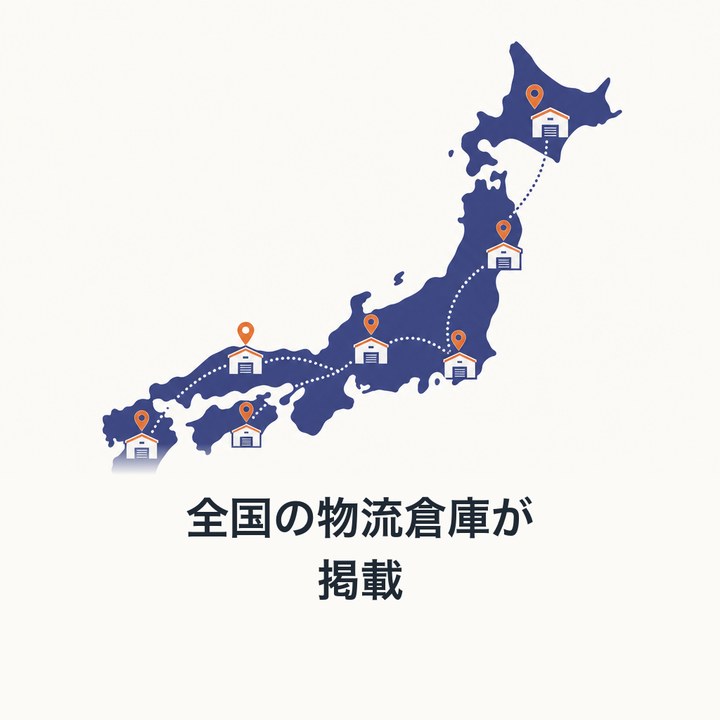 全国の物流倉庫が掲載